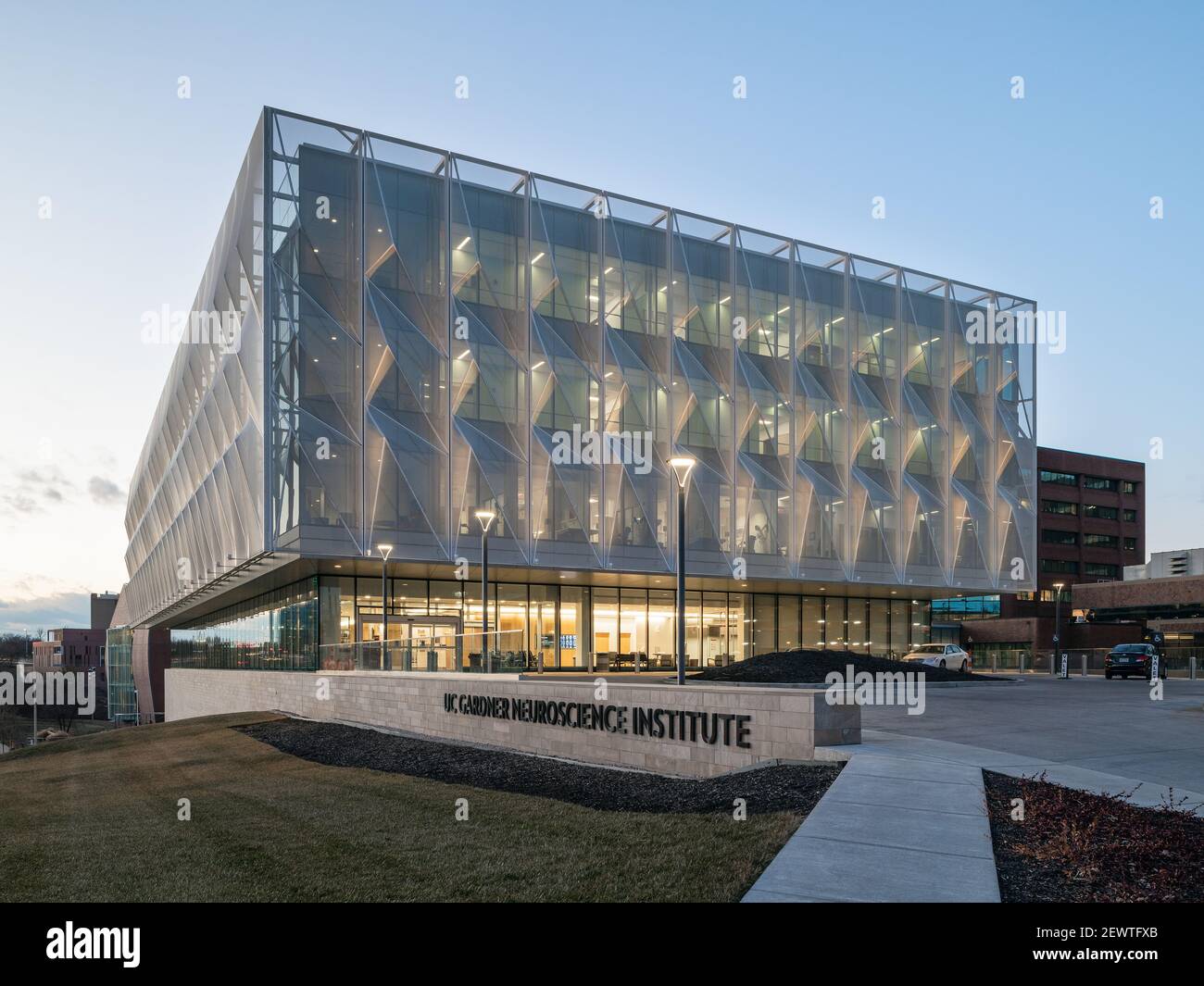 Gardner Neuroscience Institute de l'Université de Cincinnati, conçu par Perkins & will Banque D'Images