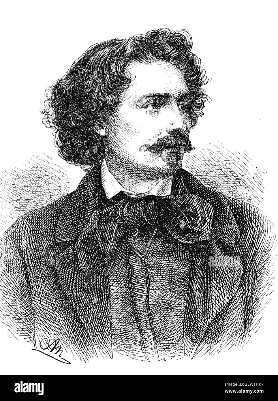 Anselm Feuerbach, 12 septembre 1829 - 4 janvier 1880, un peintre allemand / Anselm Feuerbach, 12. Du 1829 au 4 septembre. Januar 1880, ein deutscher Maler, Historisch, historique, numérique amélioration de la reproduction d'un original du 19ème siècle / digitale Reproduktion einer Originalvorlage aus dem 19. Jahrhundert, Banque D'Images