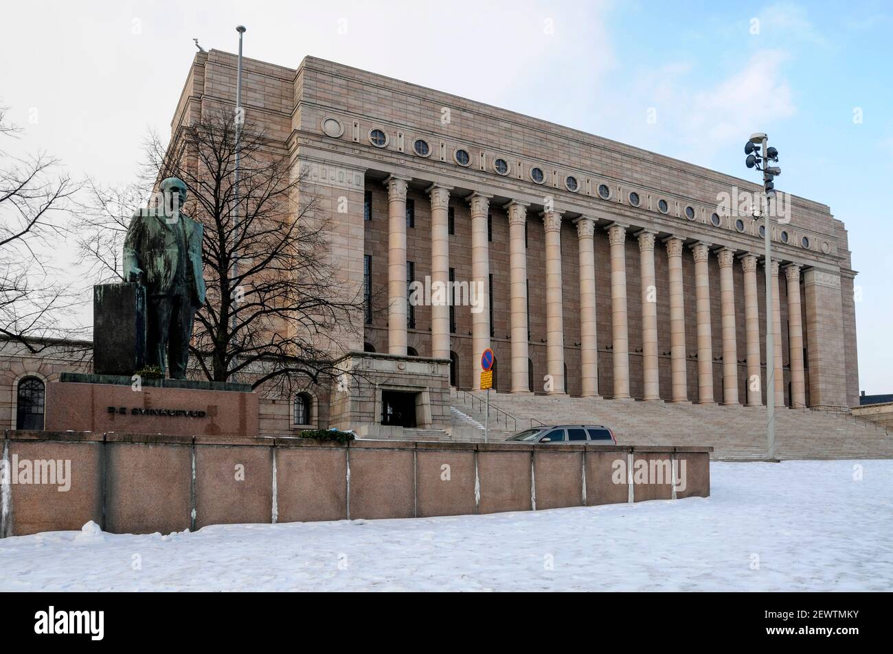 Le Parlement finlandais à Helsinki, en Finlande Banque D'Images