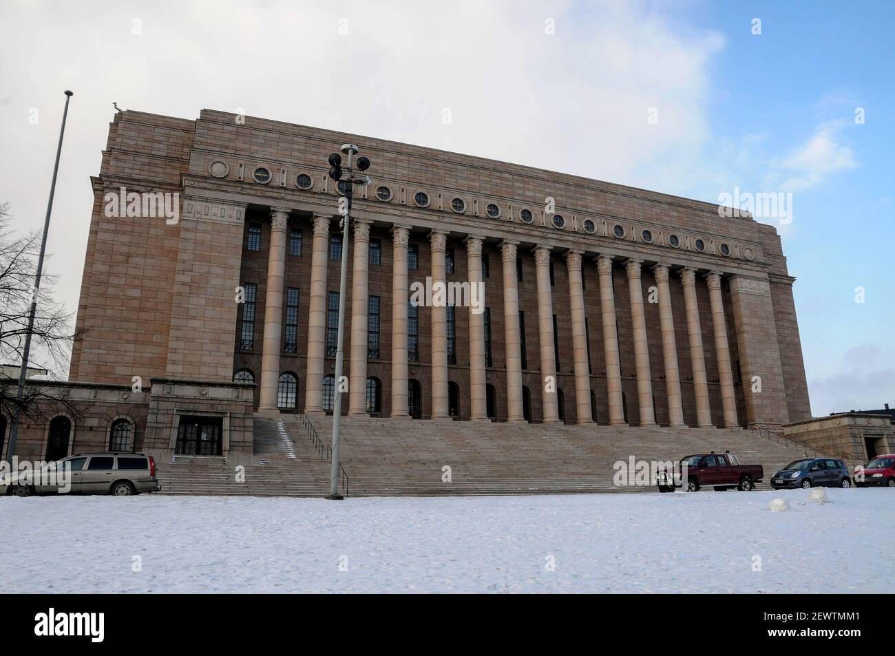 Le Parlement finlandais à Helsinki, en Finlande Banque D'Images