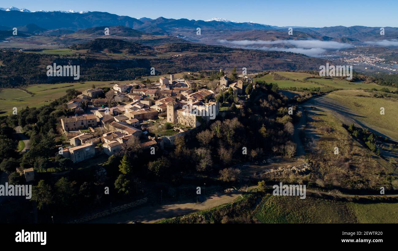 Rennes le Château village dans le sud de la France Banque D'Images