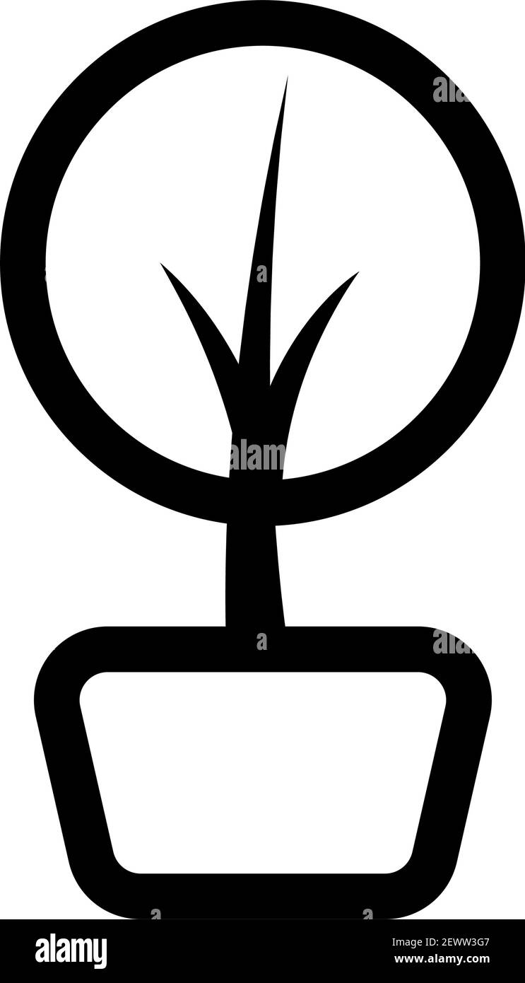 Logo minimaliste en forme de contour Illustration de Vecteur