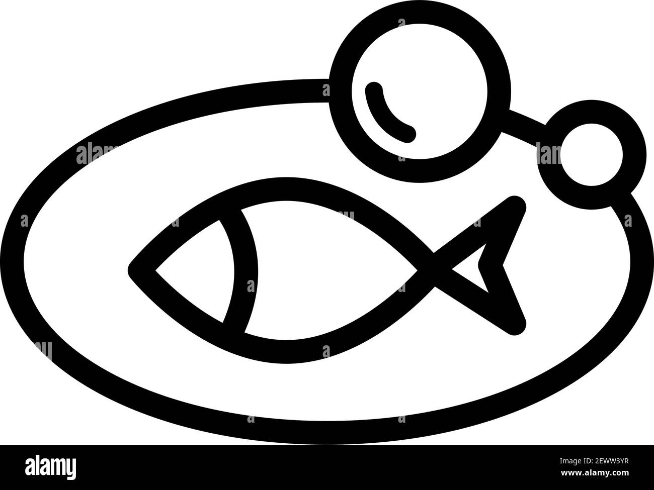 Logo Omega 3. Motif vectoriel huile de poisson. Icône simple huile de poisson Illustration de Vecteur