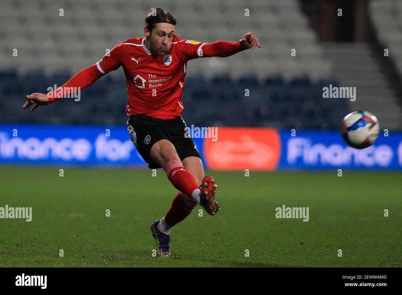 Londres, Royaume-Uni. 03ème mars 2021. Callum Brittain de Barnsley en action pendant le jeu. EFL Skybet Championship Match, Queens Park Rangers et Barnsley au Kiyan Prince Foundation Stadium, Loftus Road à Londres, le mercredi 3 mars 2021. Cette image ne peut être utilisée qu'à des fins éditoriales. Utilisation éditoriale uniquement, licence requise pour une utilisation commerciale. Aucune utilisation dans les Paris, les jeux ou les publications d'un seul club/ligue/joueur. photo par Steffan Bowen/Andrew Orchard sports photographie/Alay Live news crédit: Andrew Orchard sports photographie/Alay Live News Banque D'Images