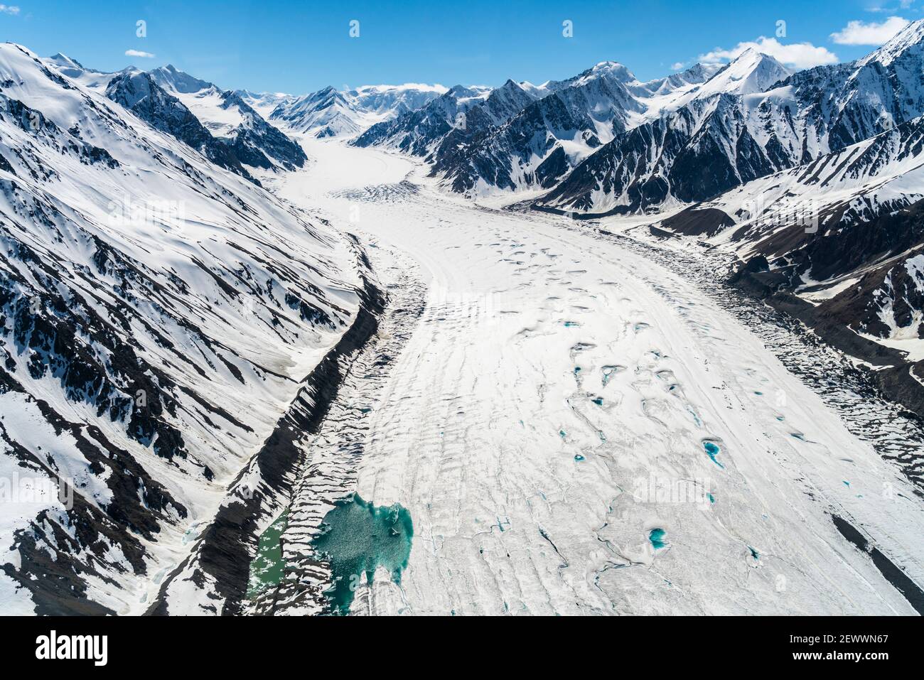Énorme glacier dans le plus grand champ de glace d'Amérique du Nord Banque D'Images