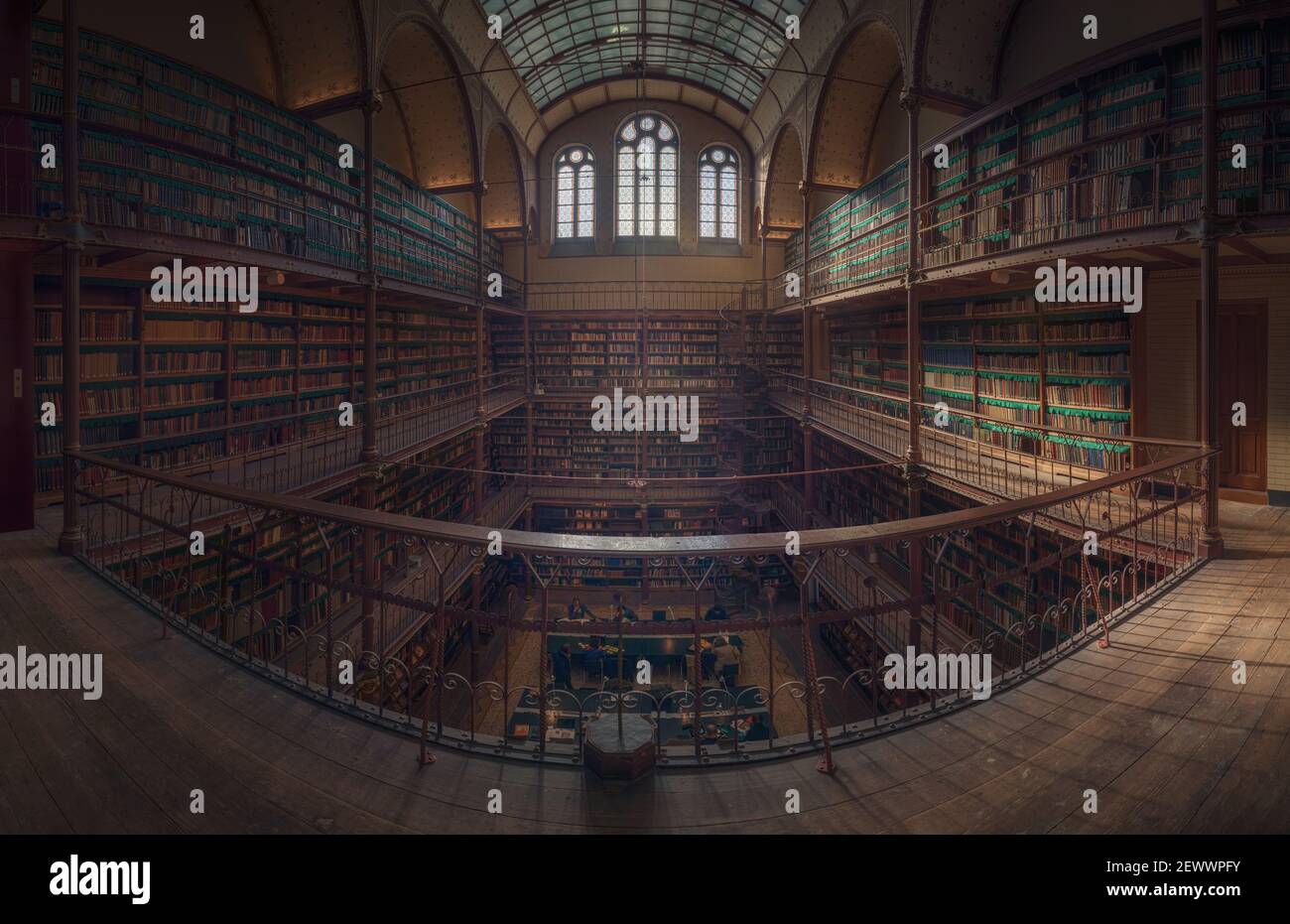 La bibliothèque de recherche du Rijksmuseum est la plus grande bibliothèque d'art publique. Banque D'Images