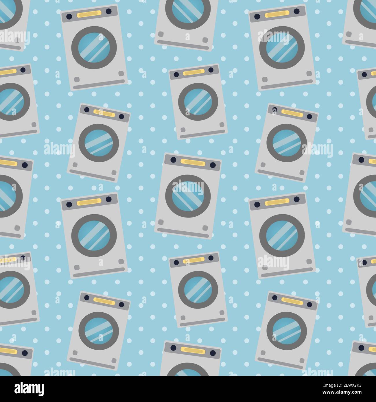 illustration vectorielle sans couture pour lave-linge Illustration de Vecteur
