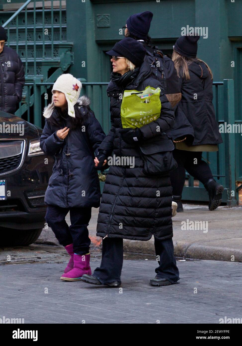 Meg Ryan a repéré avec sa fille Daisy True Ryan à Soho New York le 25  janvier 2015. (Photo d'Alberto Reyes) *** Veuillez utiliser le crédit du  champ de crédit *** Photo Stock - Alamy