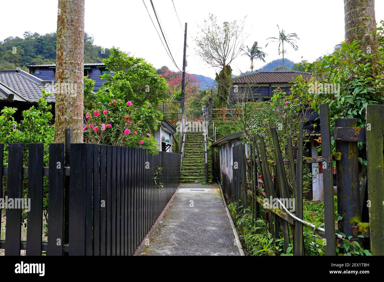 Jingtong architecture de style japonais, une destination populaire dans la ville de New Taipei Taiwan Banque D'Images