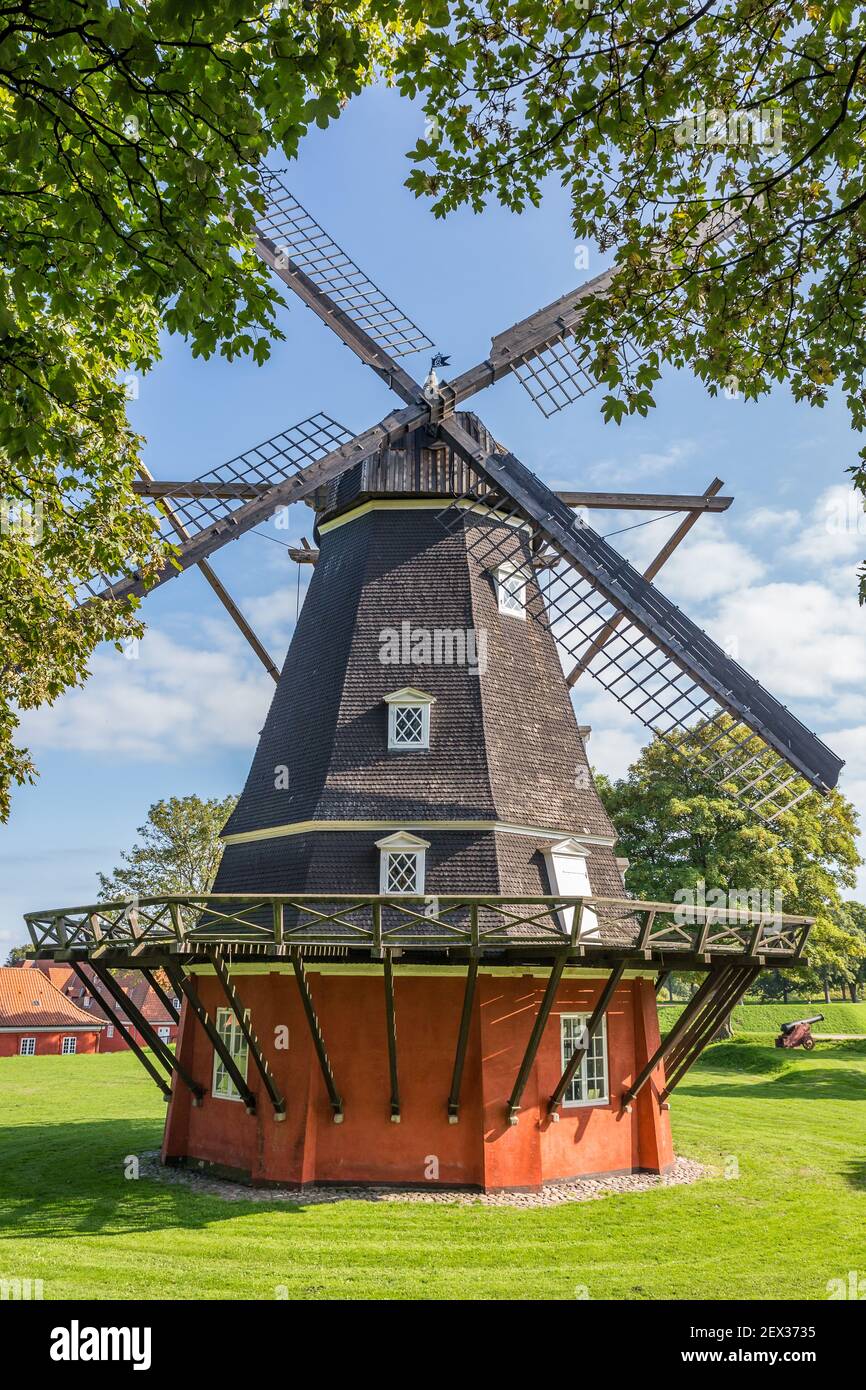 Moulin à vent traditionnel Kastelett à Copenhague, Danemark, Europe Banque D'Images
