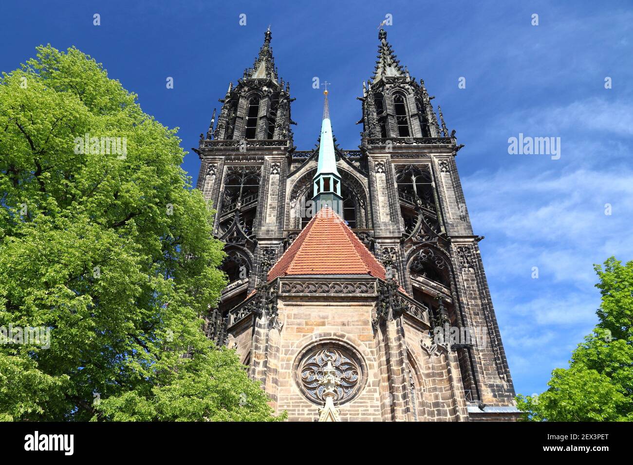 Cathédrale de Meissen (Meissner Dom) en Allemagne. Monuments allemands. Banque D'Images