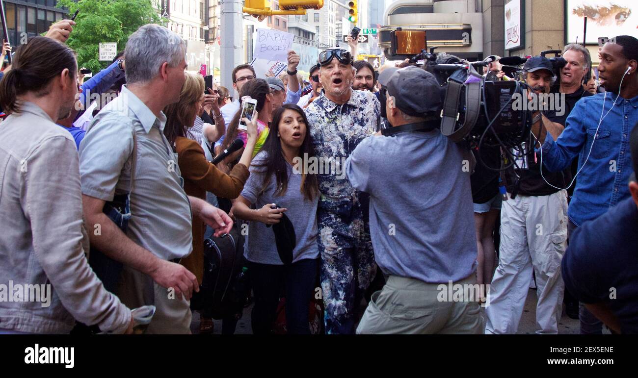 L'acteur Bill Murray est l'invité final du David Letterman Show qui s'est tenu au Ed Sullivan Theatre de New York, NY, le 19 mai 2015. (Photo d'Alberto Reyes) *** Veuillez utiliser le crédit du champ de crédit *** Banque D'Images