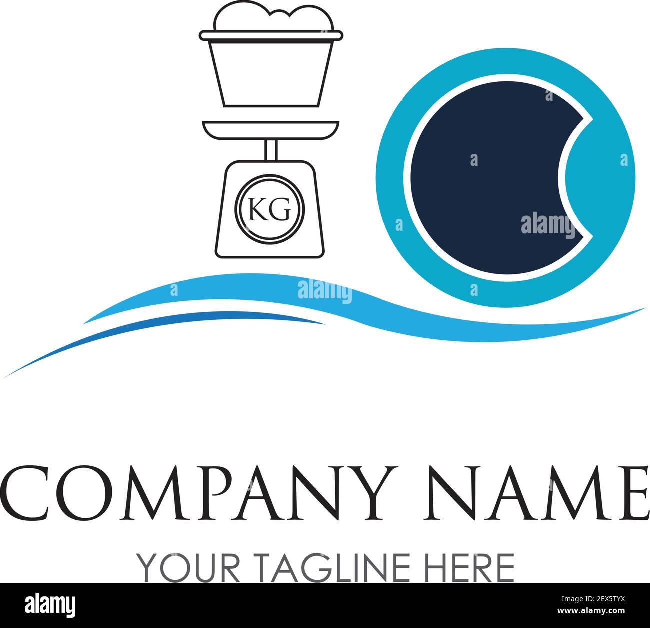 modèle de conception d'illustration du logo de la lessive - vectoriel Illustration de Vecteur