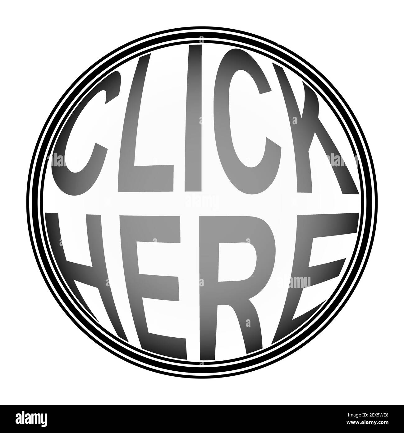 Bouton rond cliquez ici bouton vectoriel pour cliquer ici rond conception Illustration de Vecteur