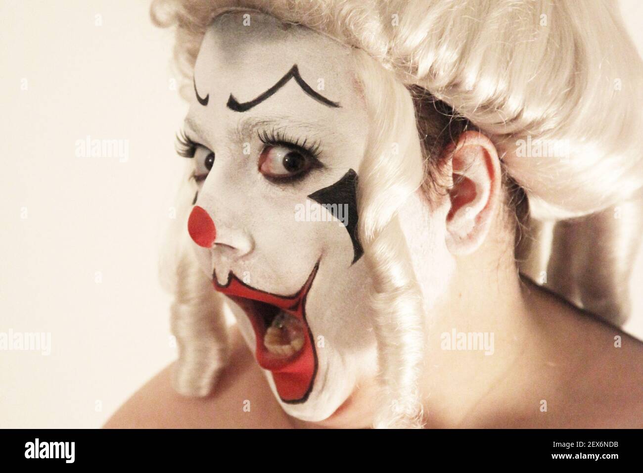 Clown drôle Banque D'Images