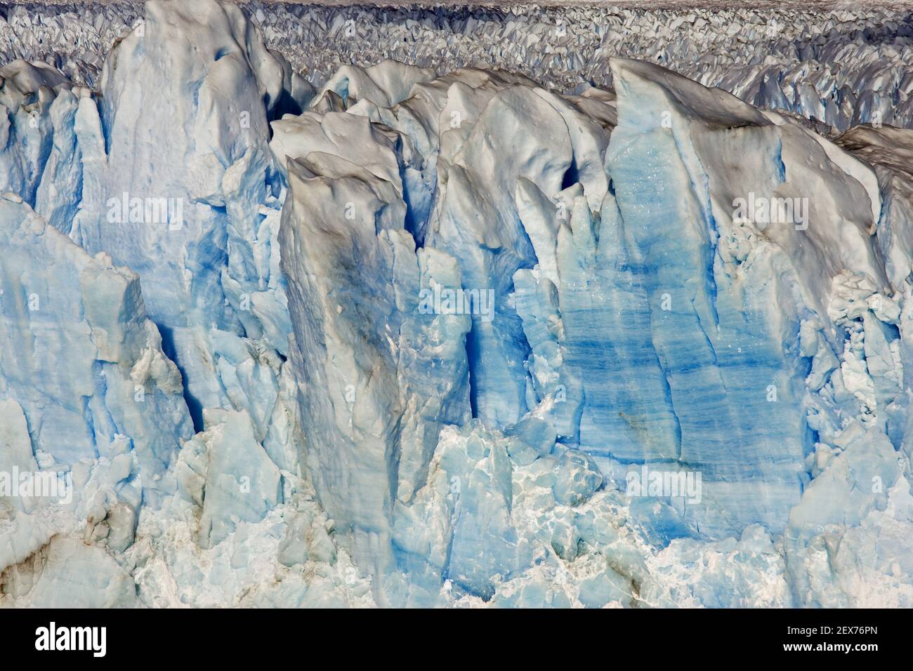 Eismassen am Perito Moreno Gletscher, Patagonien, glaces au glacier Perito Moreno, Patagonie Banque D'Images