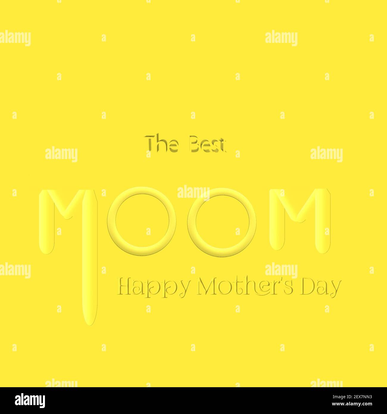 Un bel art numérique de la fête des mères heureux avec des fleurs et une combinaison de polices avec un arrière-plan agréable Banque D'Images