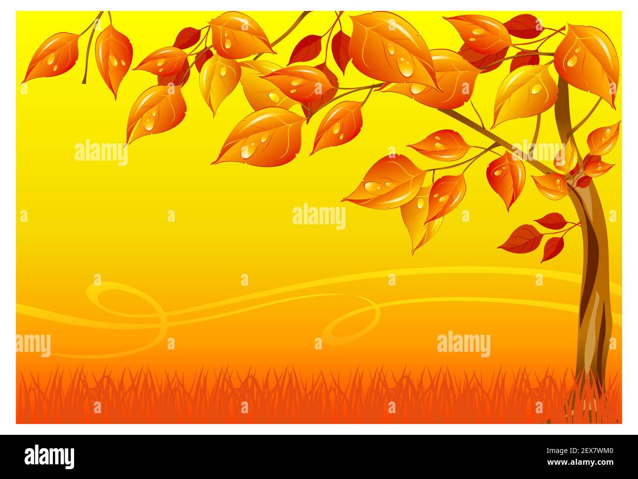 Paysage d'automne Banque D'Images