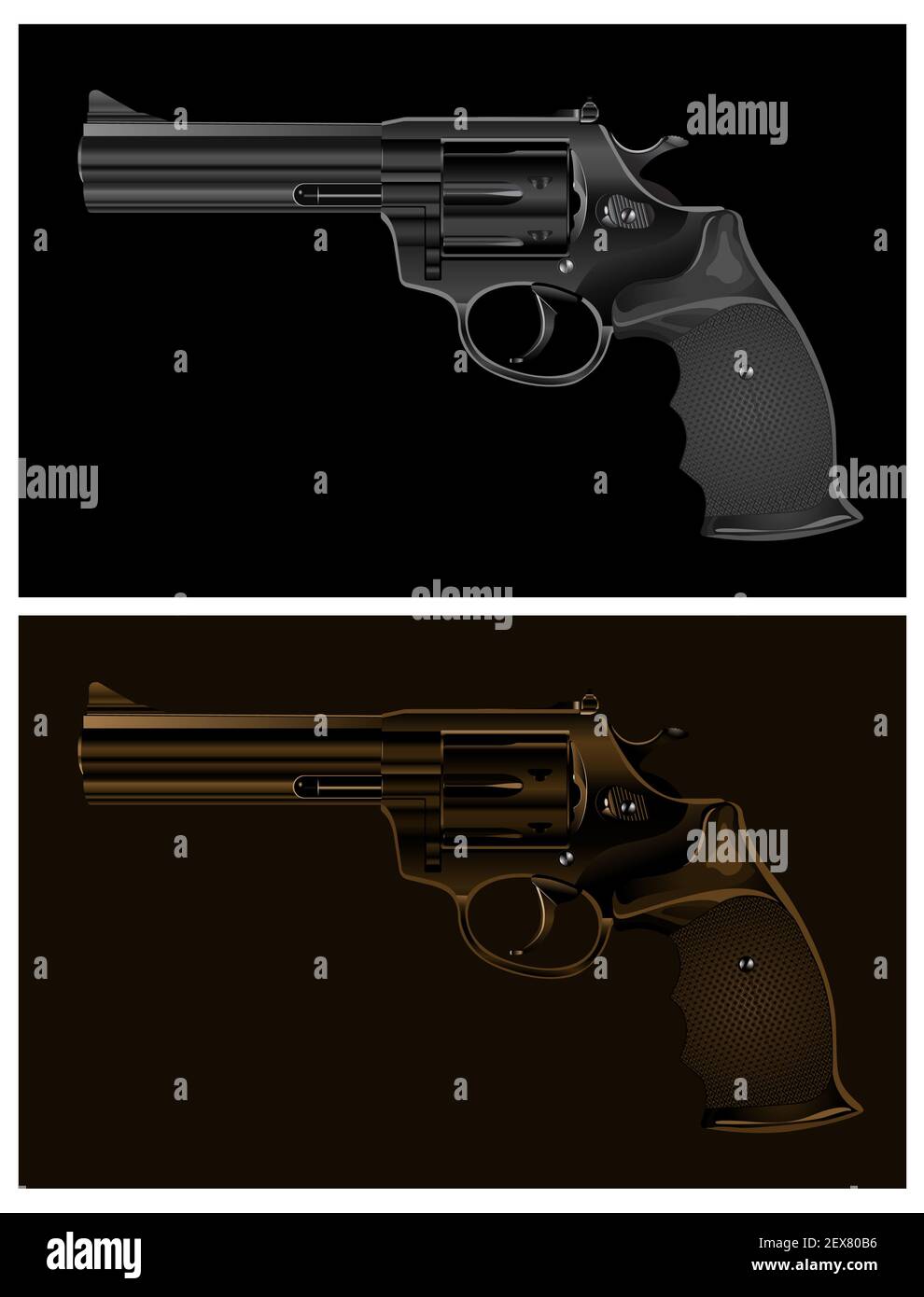 Pistolet noir Banque D'Images