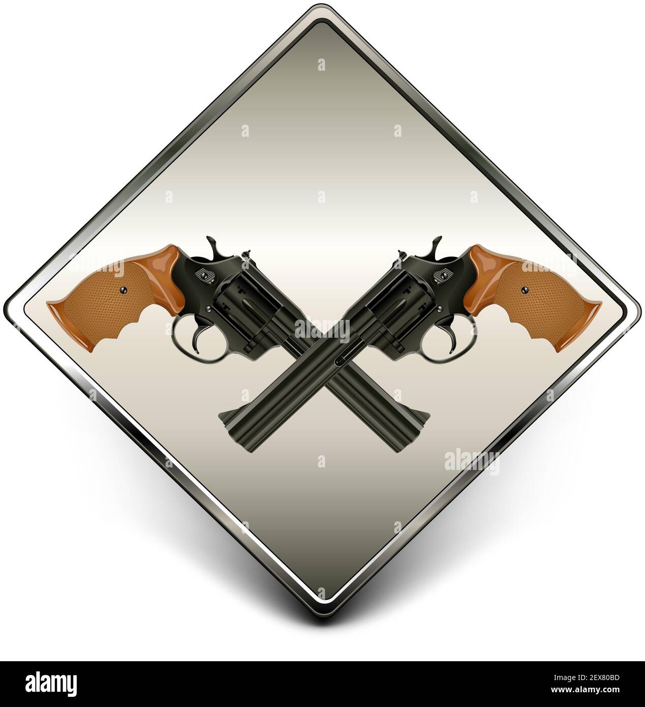 Panneau armes à feu Banque D'Images