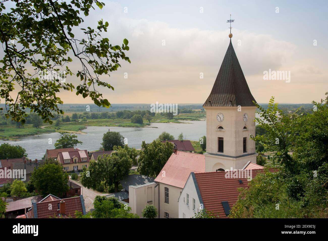 La petite ville de Lebus en Allemagne de l'est Banque D'Images