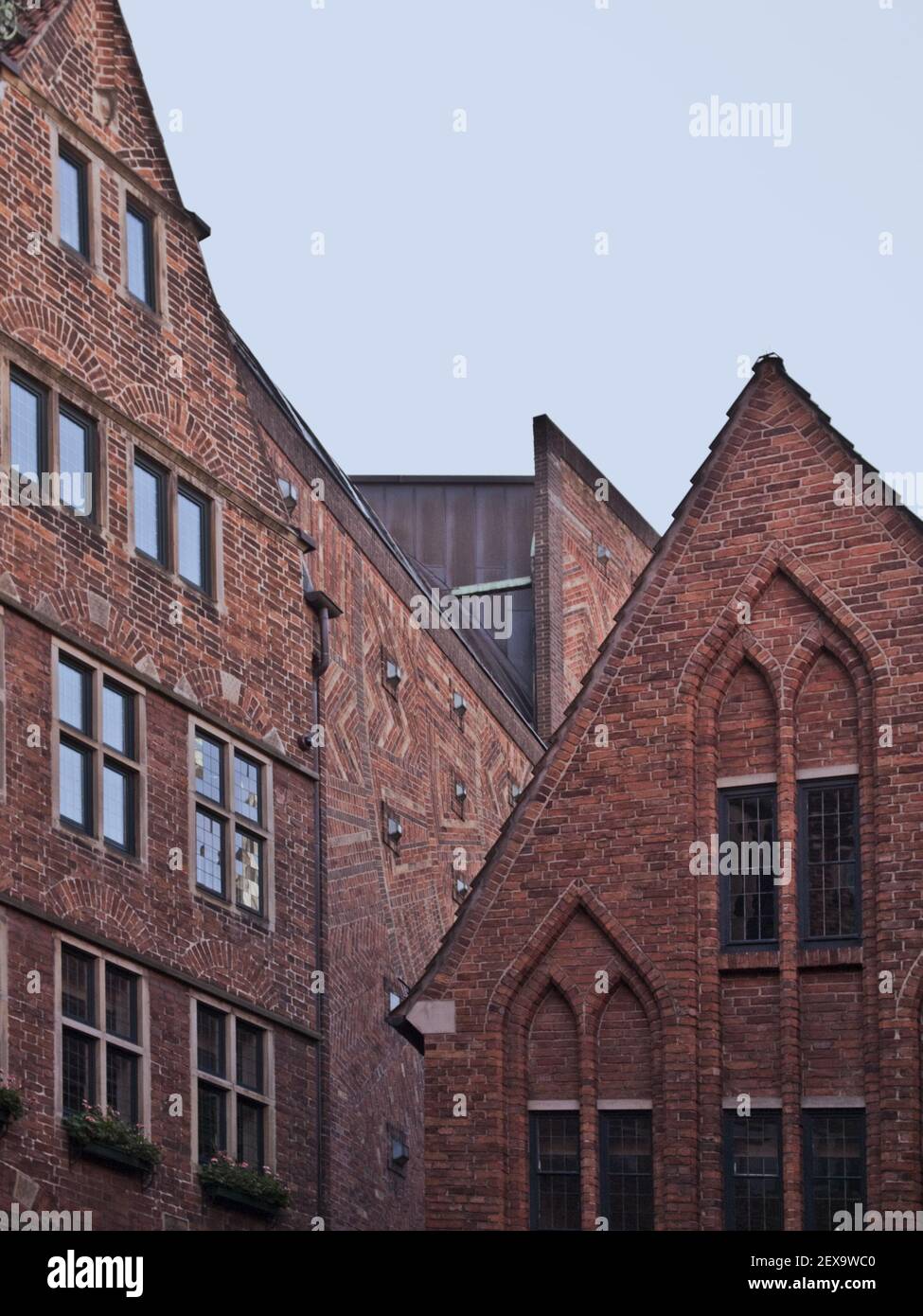 Bâtiments historiques à Boettcherstrasse, Allemagne Banque D'Images