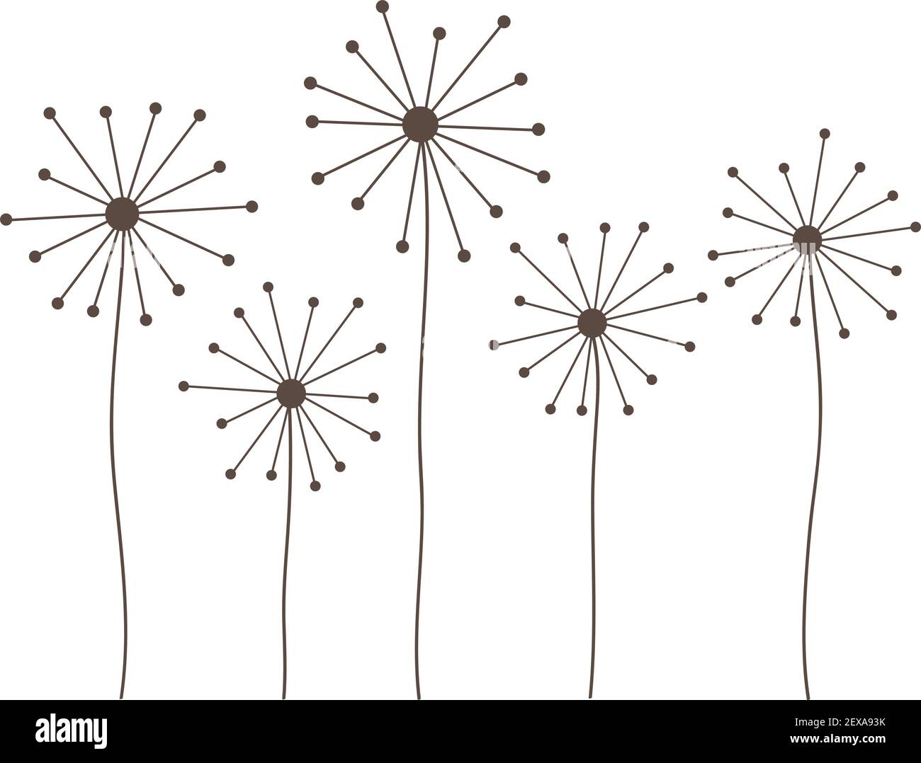 Pissenlit fleur, vector Illustration de Vecteur