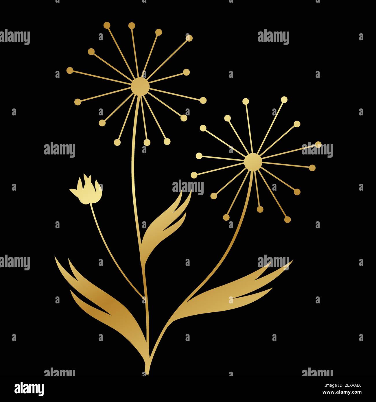 Pissenlit fleur, vector Illustration de Vecteur