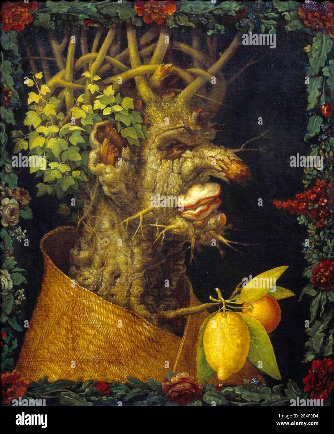 Giuseppe Arcimboldo, « hiver », de four Seasons, 1563. Banque D'Images