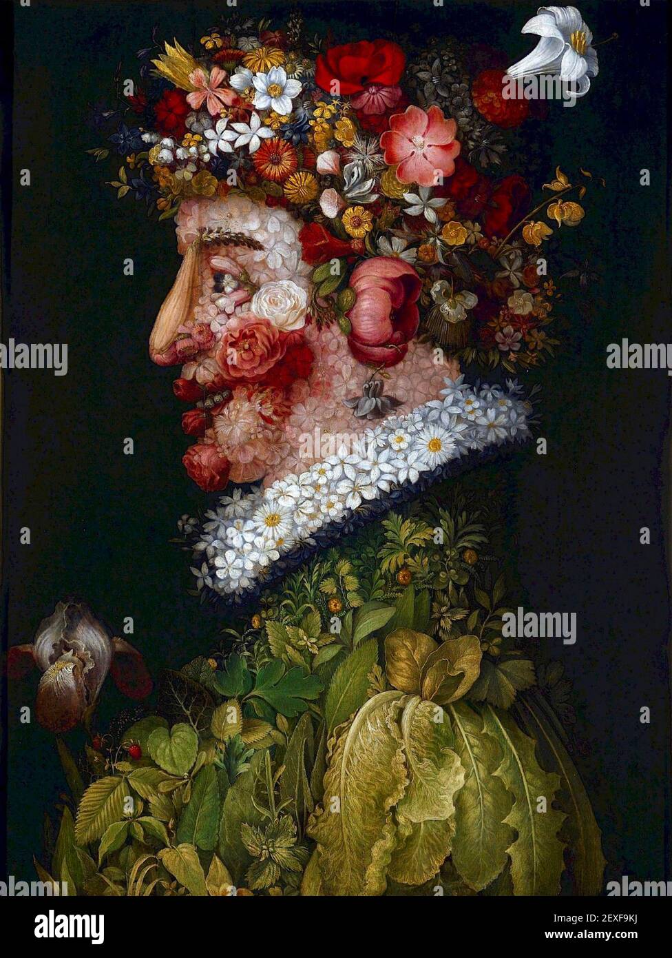 Giuseppe Arcimboldo, « Spring », de four Seasons, 1563. Banque D'Images