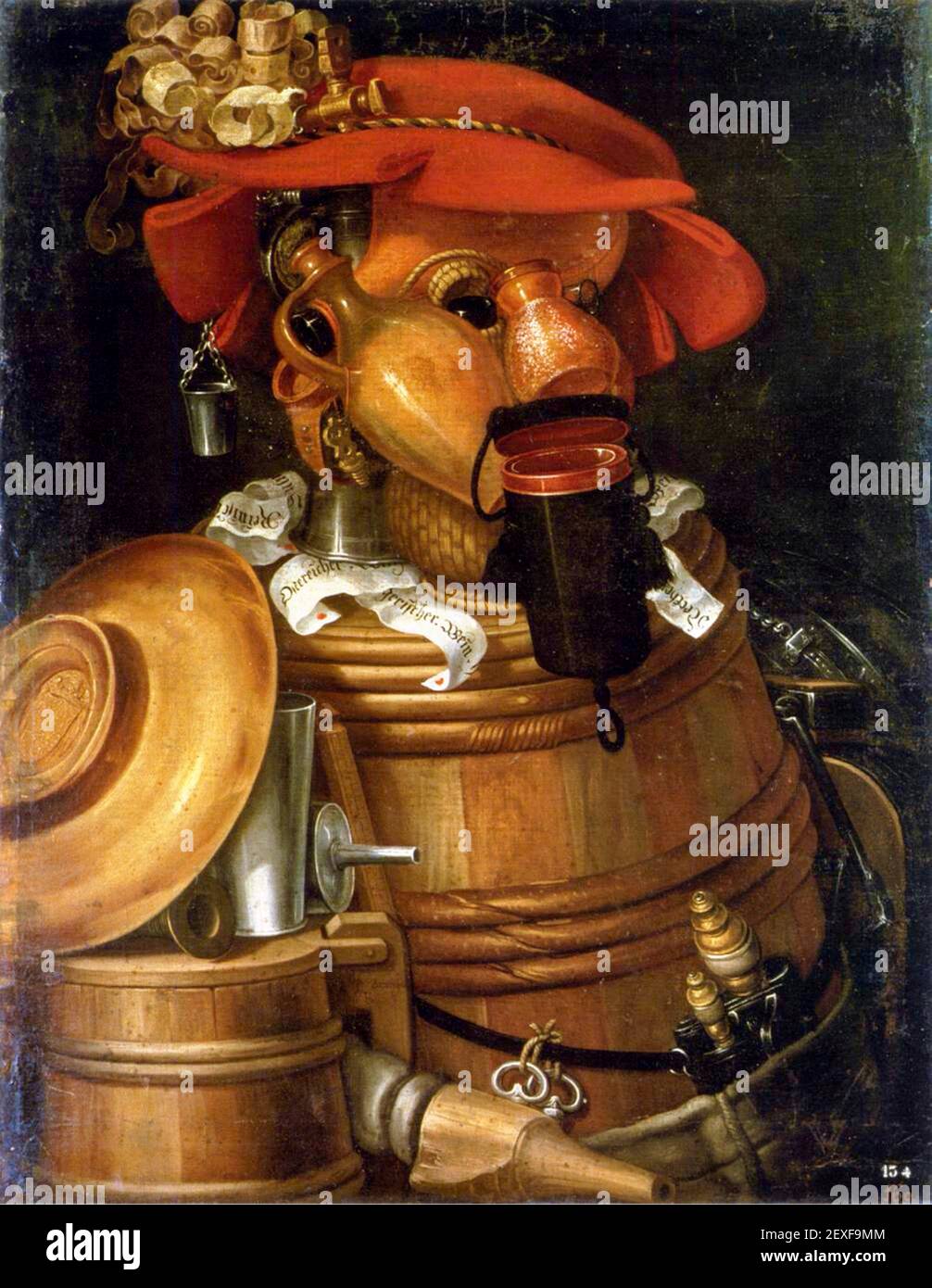 Le serveur par Giuseppe Arcimboldo Banque D'Images