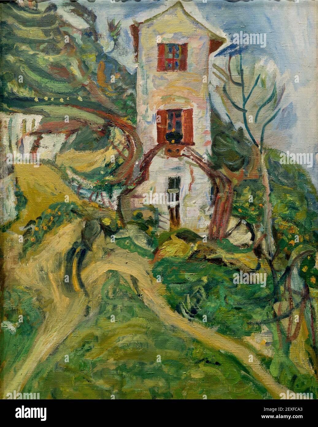 La Maison Blanche de Chaim Soutine Banque D'Images