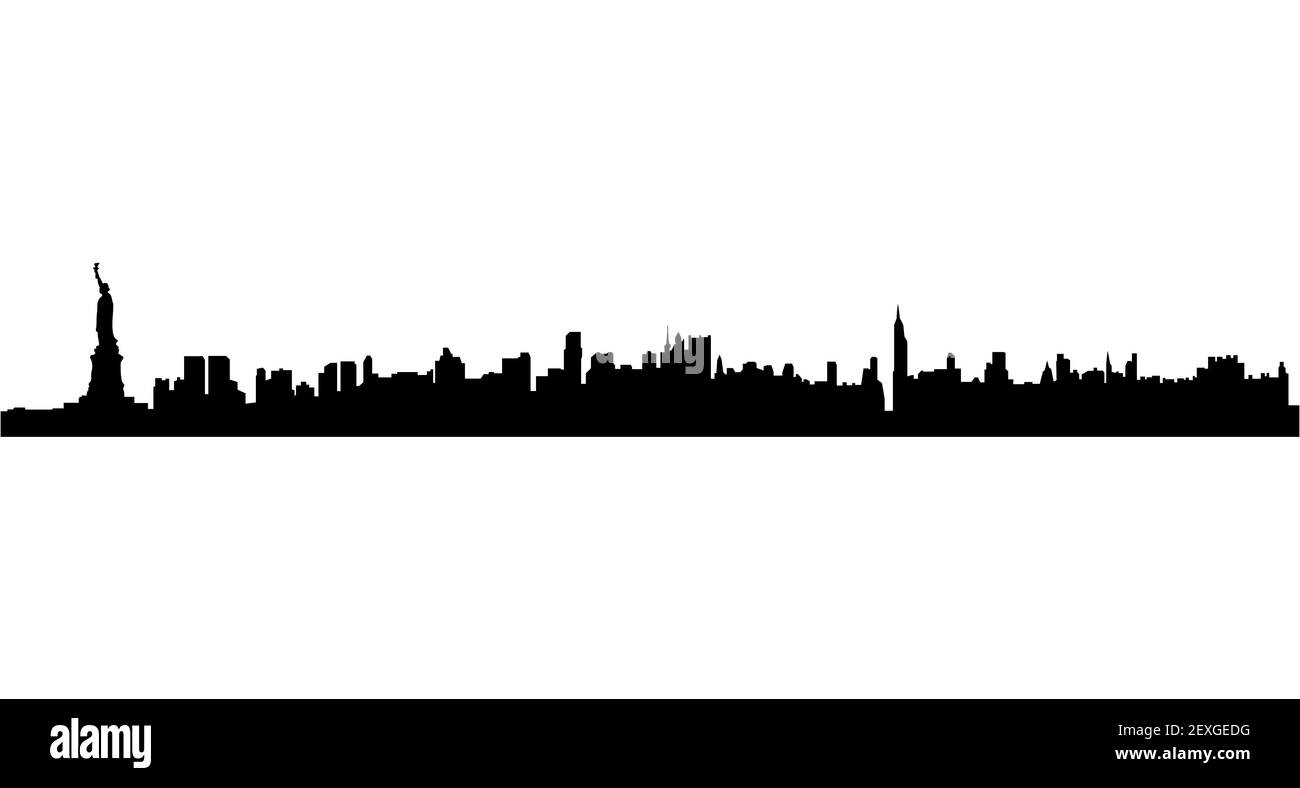 Cityscapes silhouettes background Banque D'Images