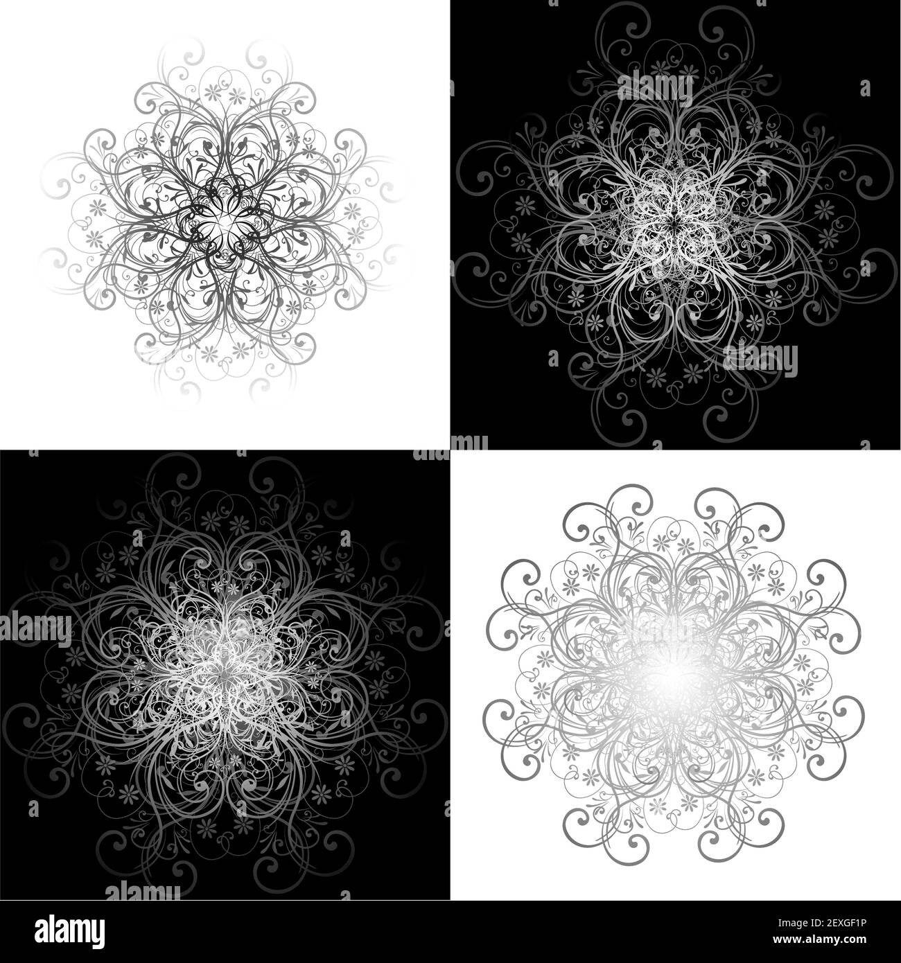 Arrière-plan de défilement gothique Banque D'Images