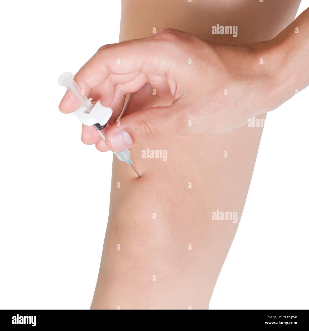 Injection intra-articulaire Banque D'Images