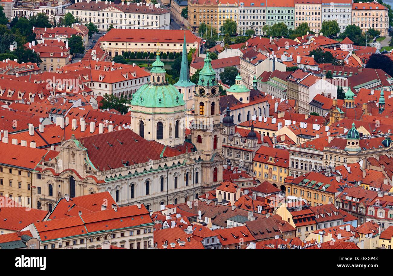 Église Saint-Nicolas à mala strana, Prague, république tchèque Banque D'Images