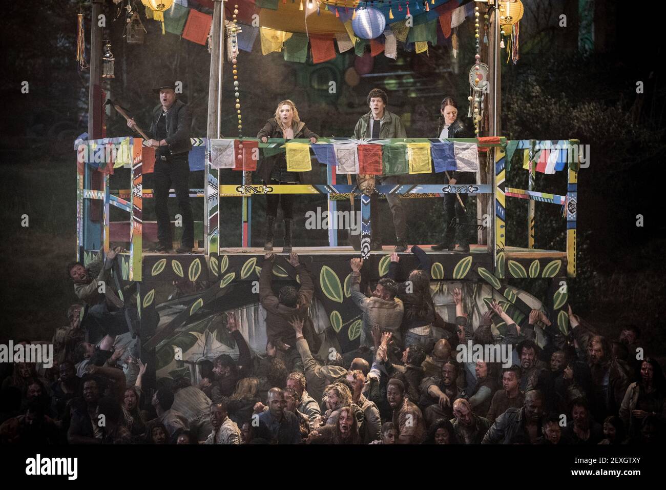 WOODY HARRELSON, ABIGAIL BRESLIN, JESSE EISENBERG, EMMA STONE, ZOMBIELAND : TARAUD DOUBLE, 2019 Banque D'Images