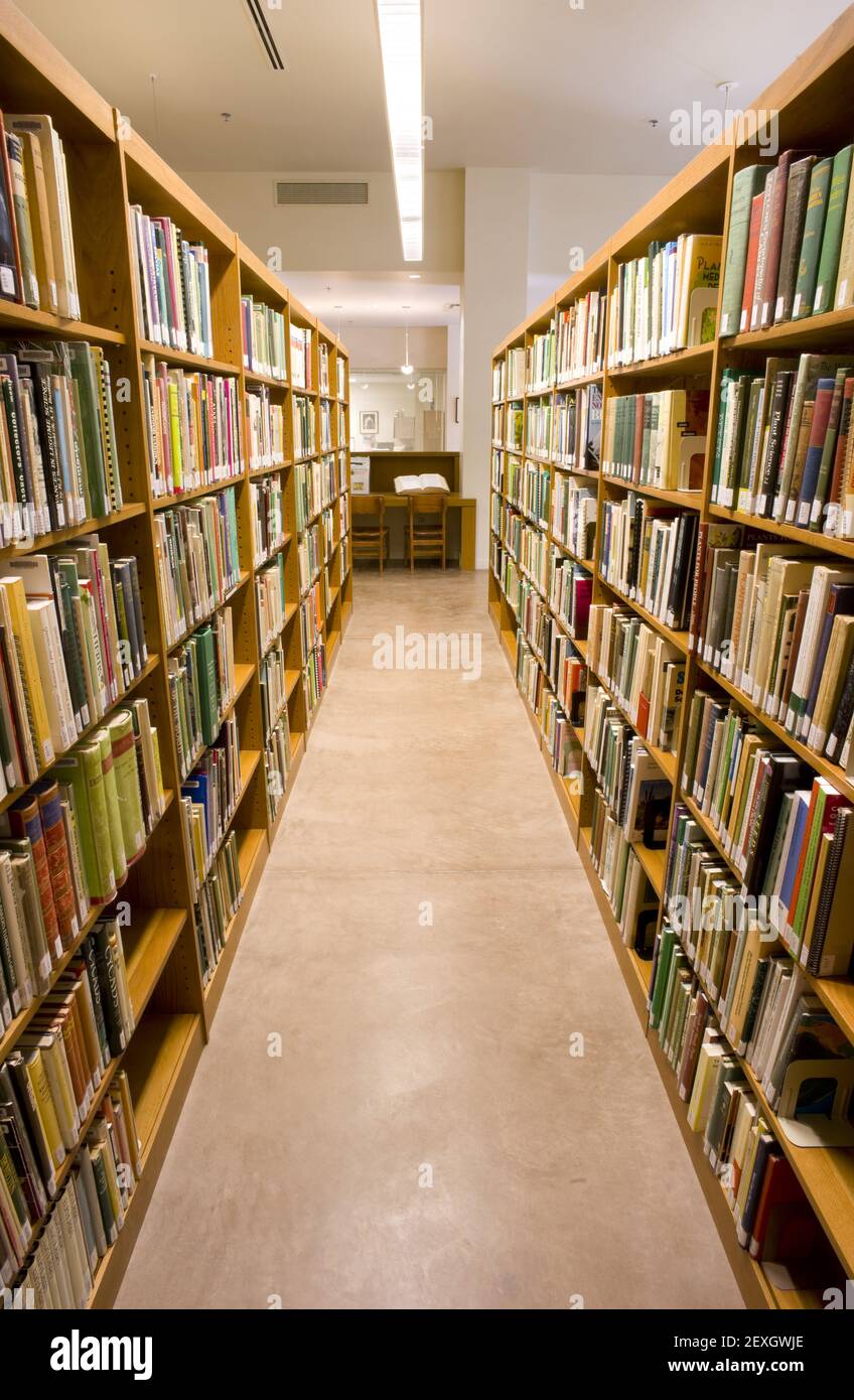 Bibliothèque du jardin botanique du désert Banque D'Images