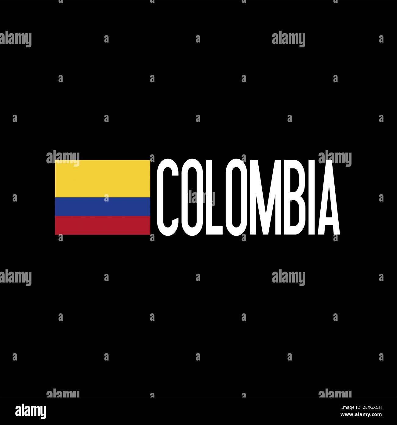 Colombie à la droite du drapeau colombien Banque D'Images