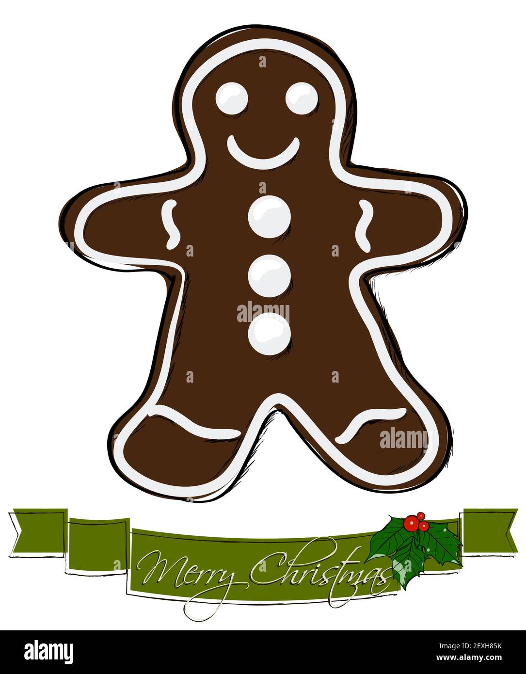 Biscuit de Noël. Banque D'Images