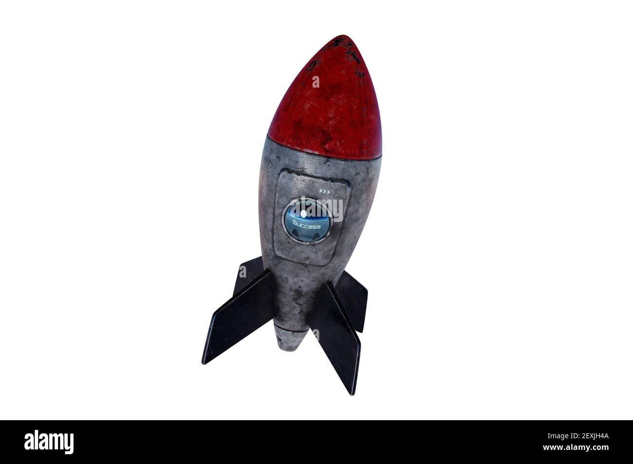 Fusée, icône. Illustration 3D , concept Star up , SUCCÈS Banque D'Images