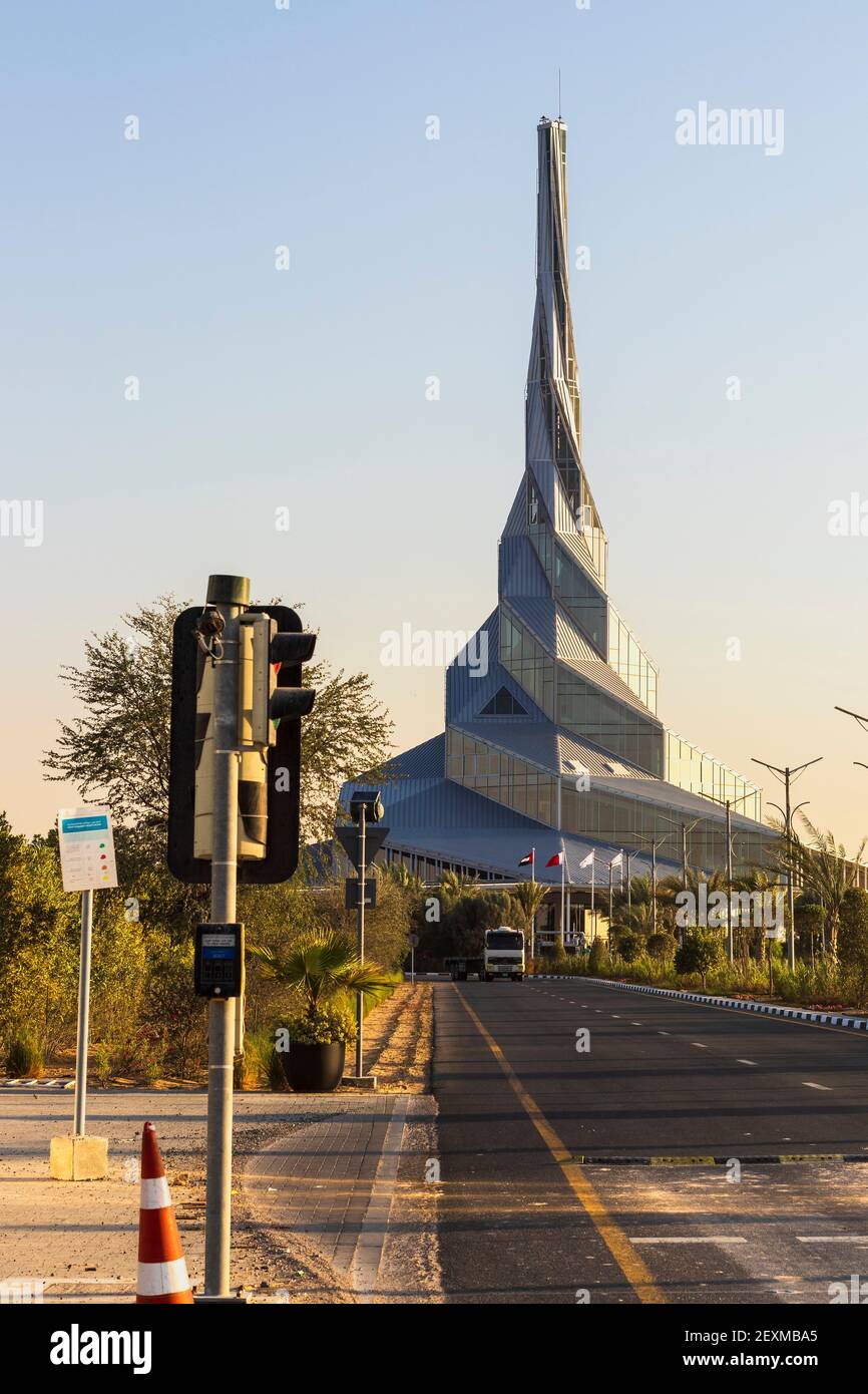 Dubaï, Émirats Arabes Unis - photo d'un HH Sheikh Mohammed Bin Rashid Al Maktoum parc solaire le plus grand site solaire au monde. Banque D'Images