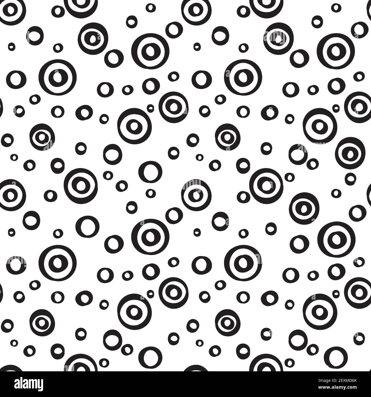 Motif rétro sans coutures à pois. Illustration de Vecteur