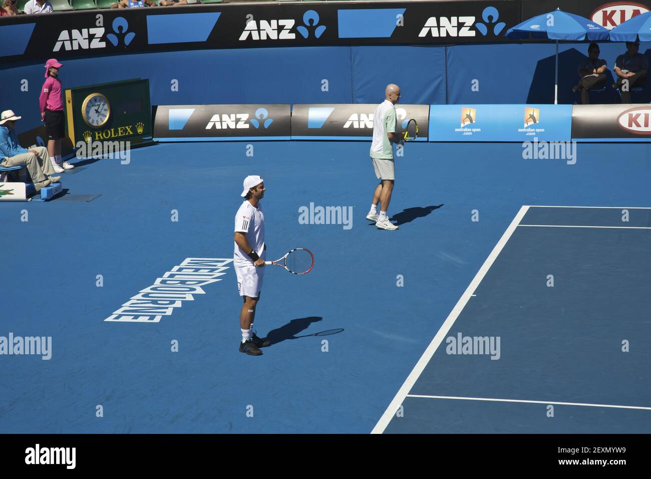 Open de tennis australien doubles Banque D'Images