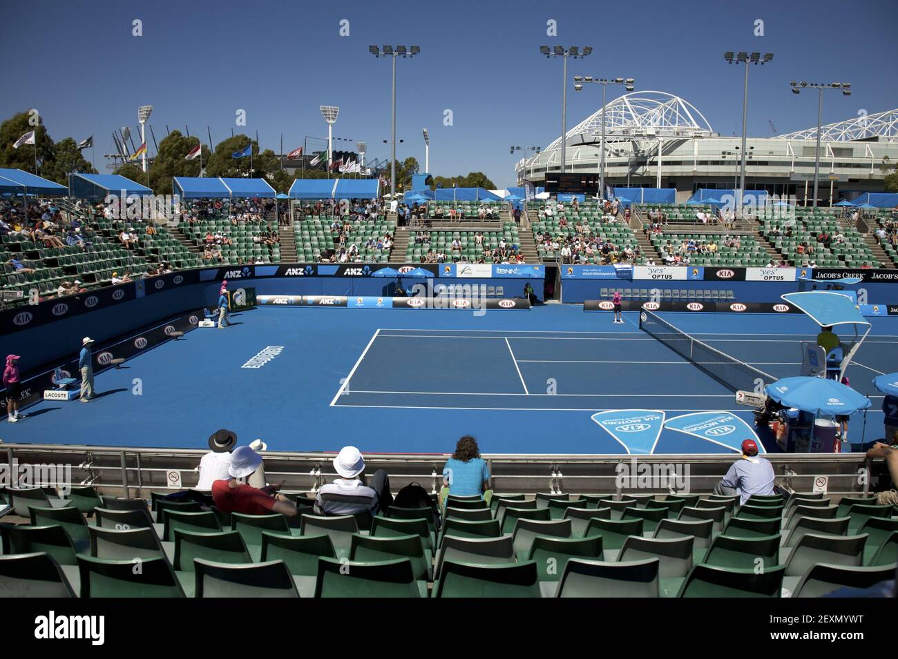 Tournoi de tennis Open d'Australie Banque D'Images