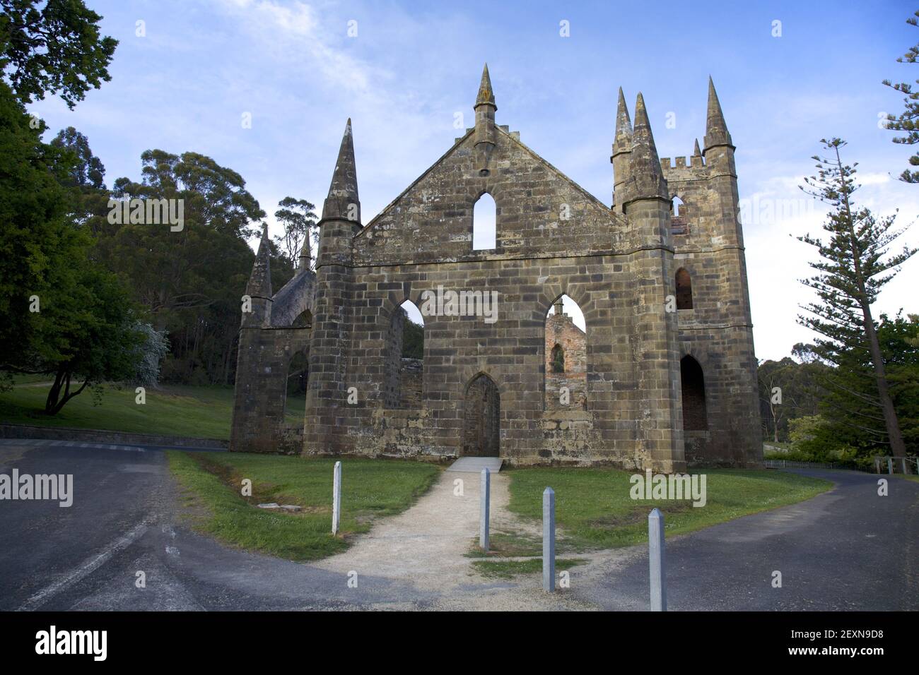 Ancienne église DE Port Arthur Tasmanie Australie Banque D'Images