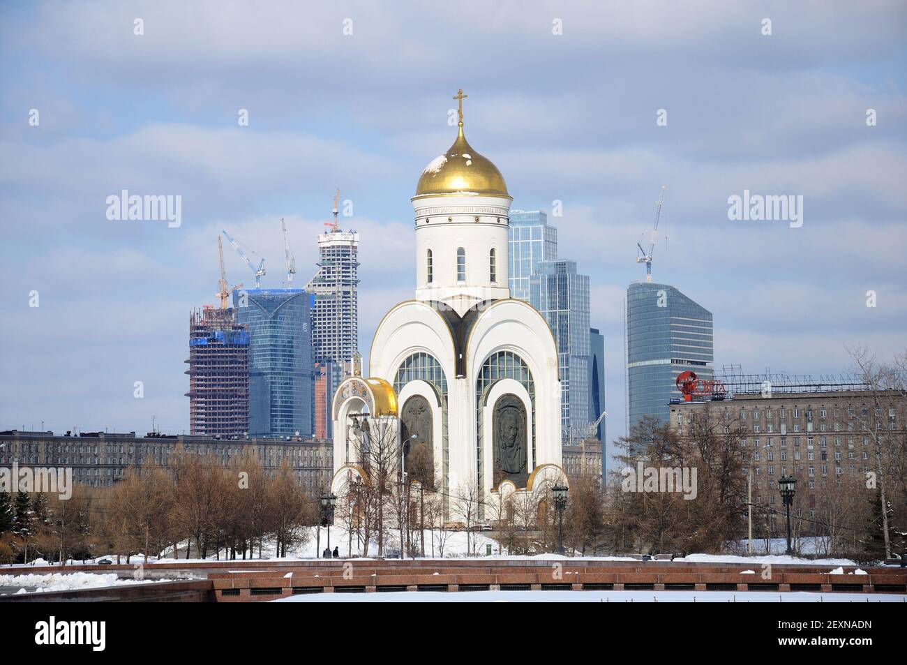 Église Saint-Georges sur la colline Poklonnaya à Moscou Banque D'Images