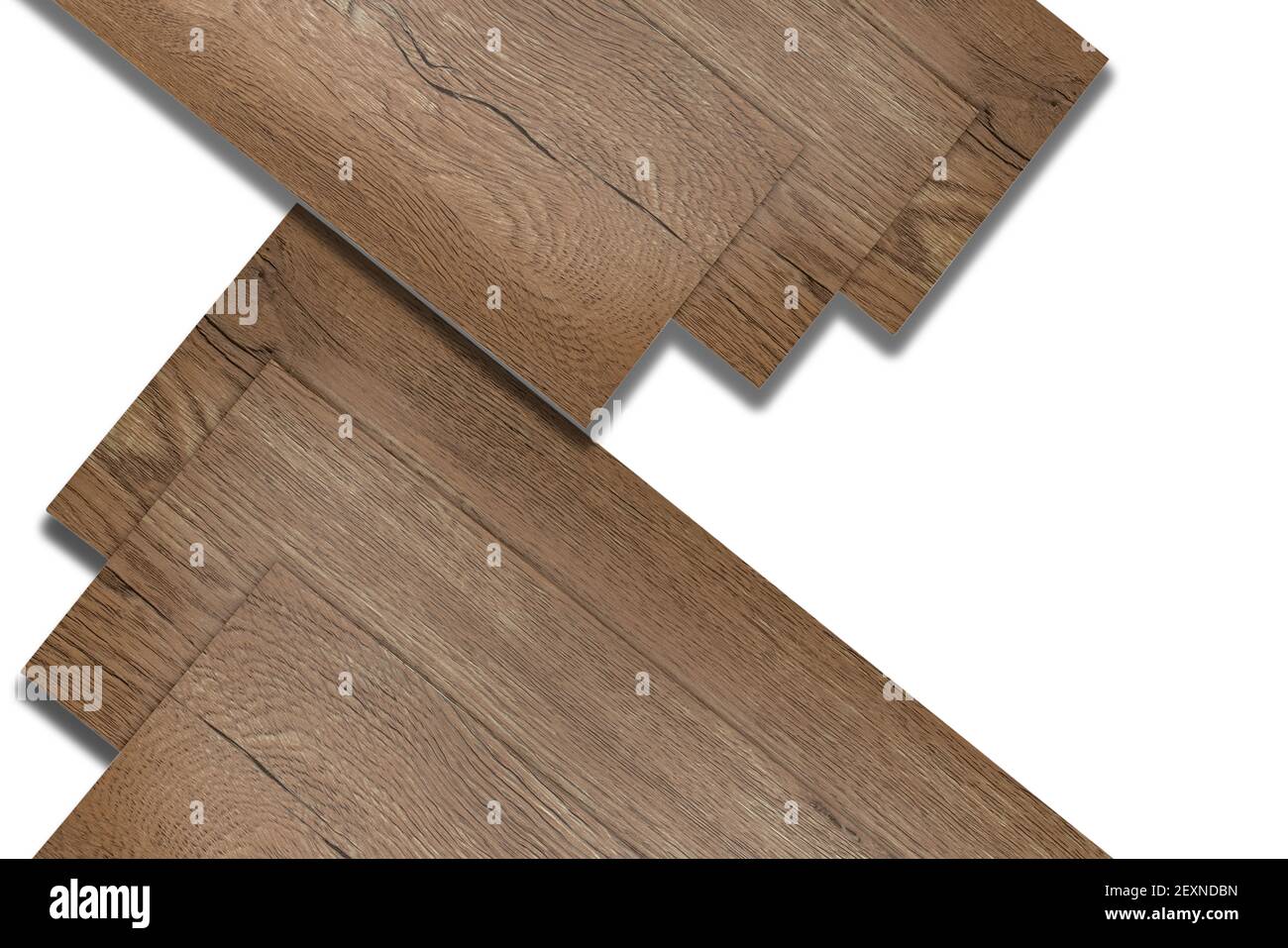 Carreaux de vinyle pour la décoration intérieure pour la rénovation de la maison. Nouveau carrelage en vinyle à motif en bois. Revêtement de sol en vinyle. Feuille de vinyle polymère pour la nouvelle maison. Banque D'Images