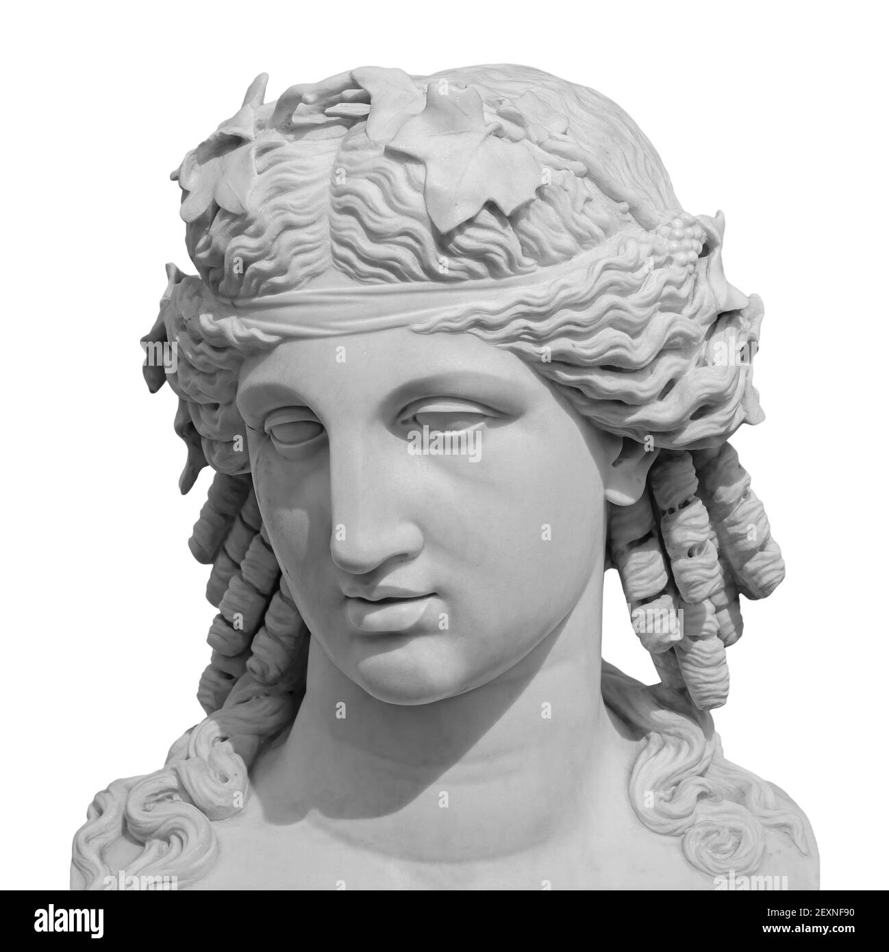 Masques Décoratifs Sculpture Blanc & Or - Résine 38cm - Déco Intérieur Boho