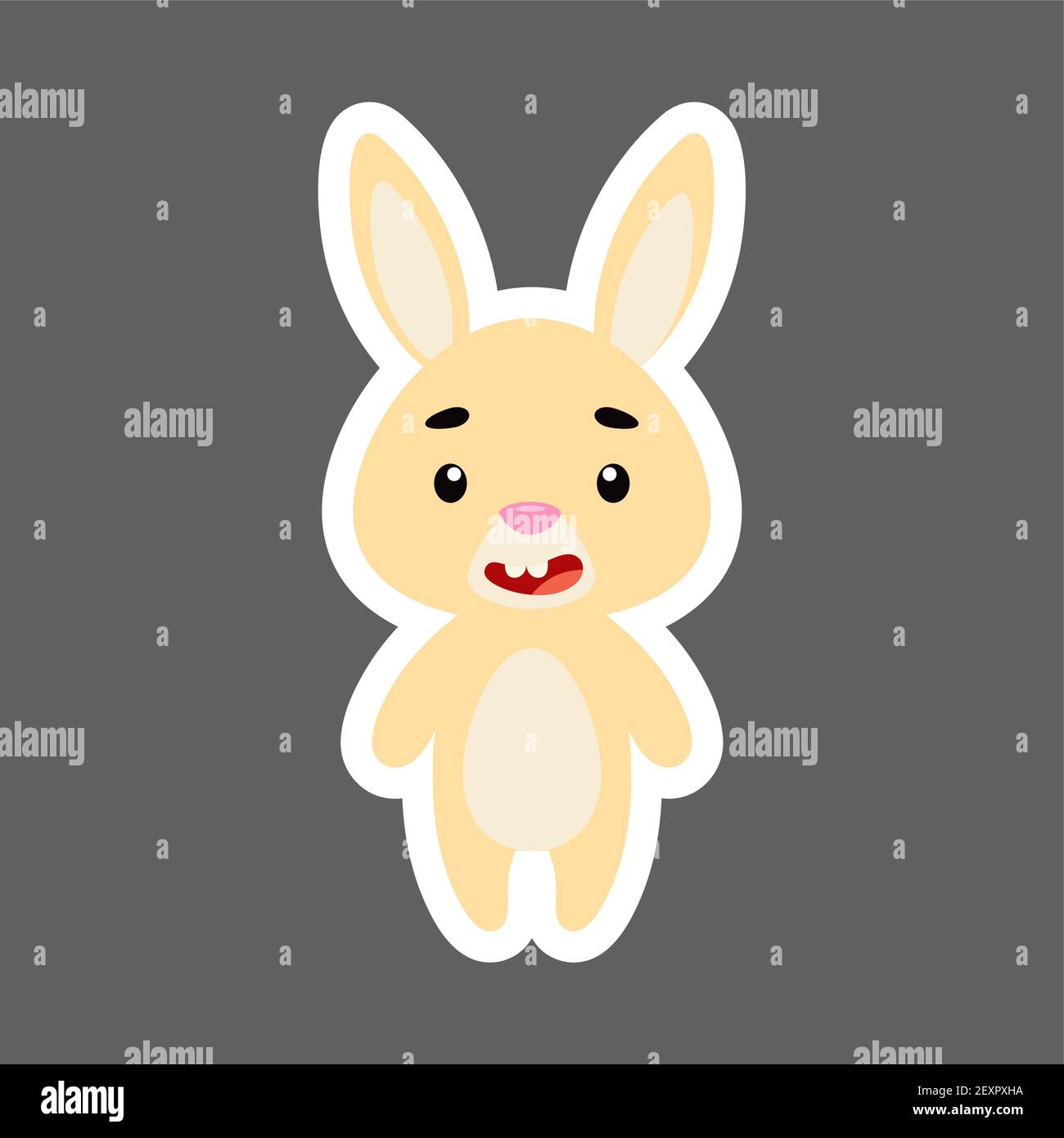 Joli Petit Lapin Autocollant Personnage Animal De Dessin Anime Pour Les Cartes D Enfants Douche De Bebe Invitation D Anniversaire Interieur De Maison Pupille Coloree Image Vectorielle Stock Alamy Joli Petit Lapin Autocollant Personnage Animal De Dessin Anime Pour Les Cartes D Enfants Douche De Bebe Invitation D Anniversaire Interieur De Maison Pupille Coloree Image Vectorielle Stock Alamy